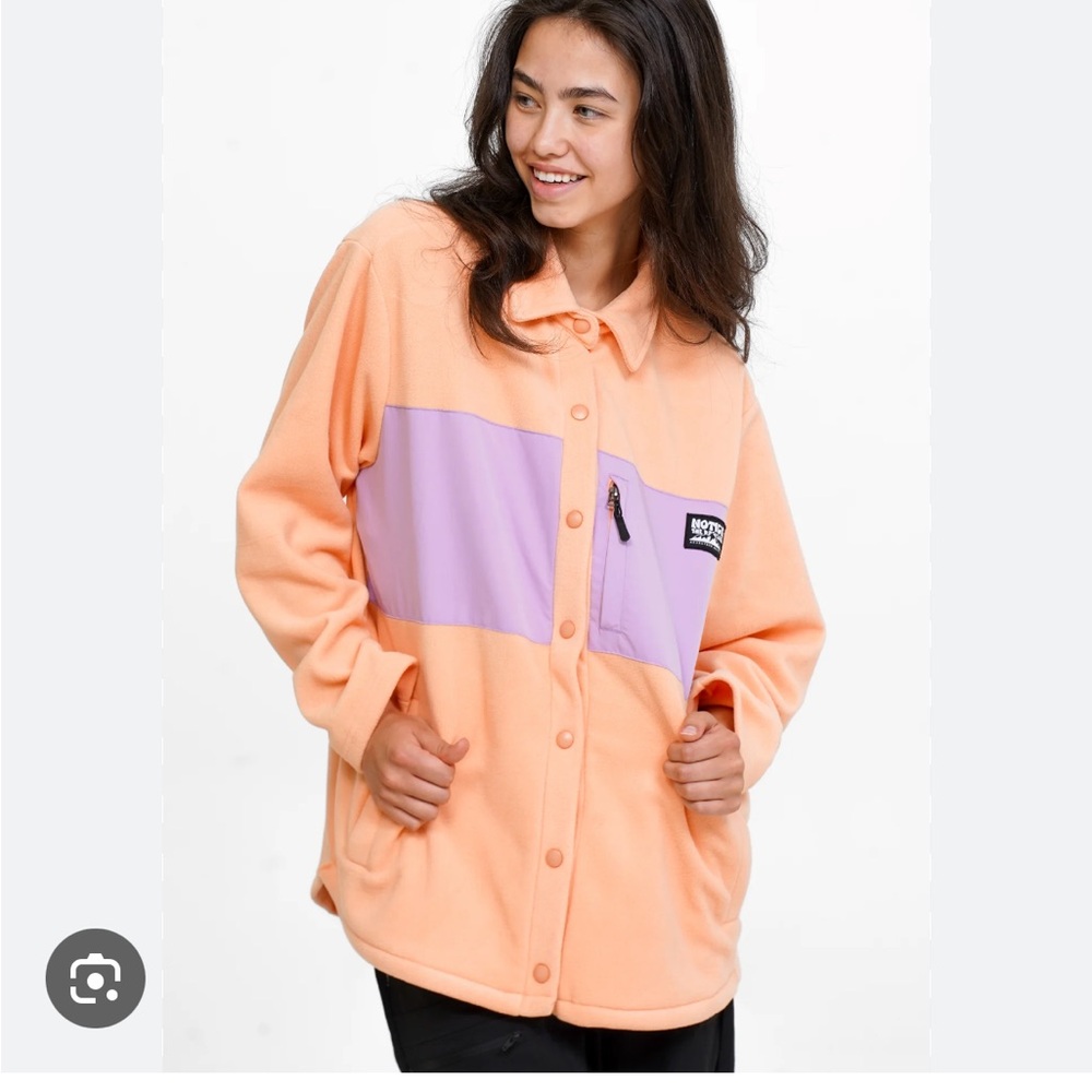 Notice the reckless button up fleece